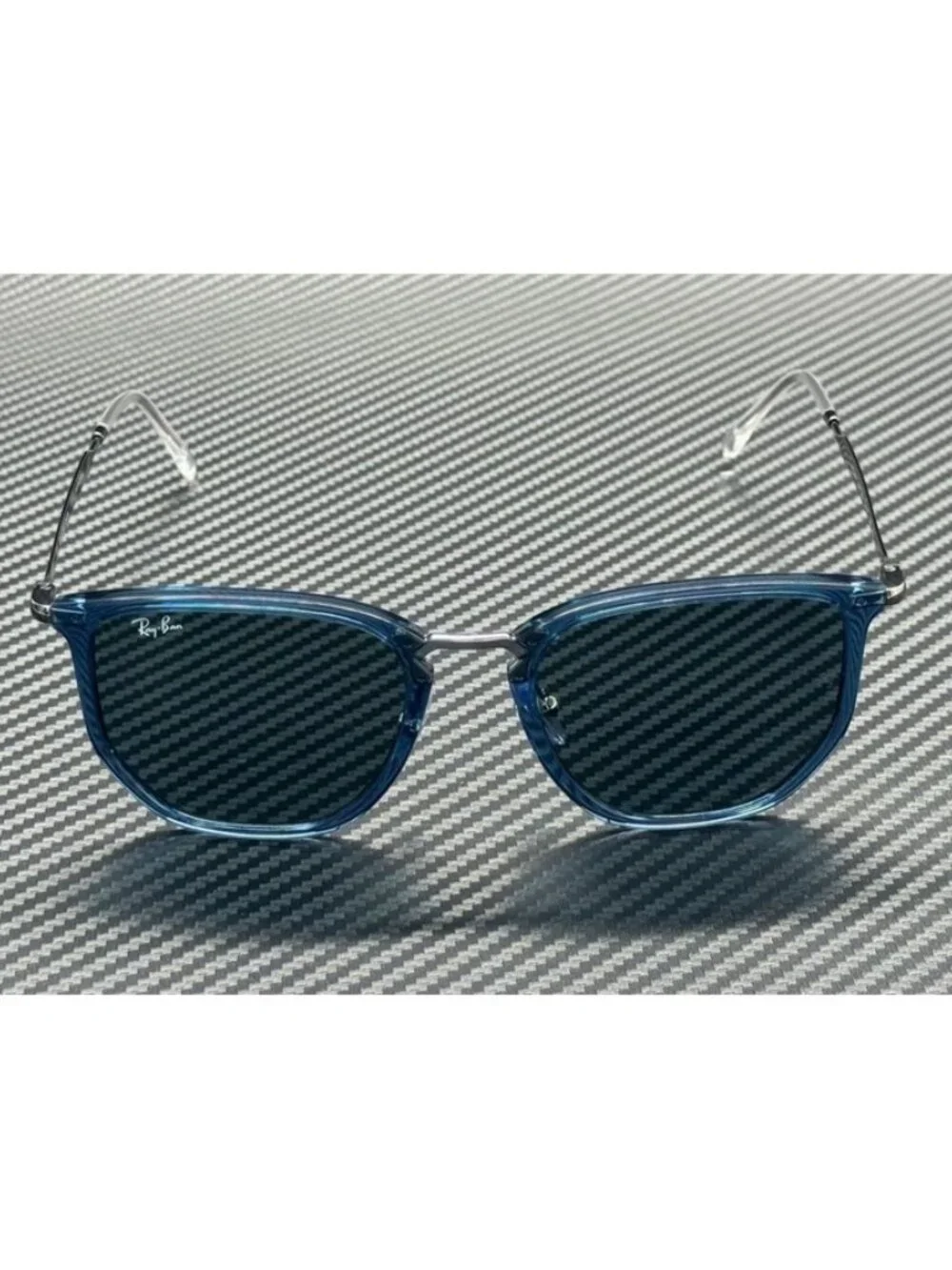 New Ray-Ban Men Transparent Blue Sunglasses 50-20-145